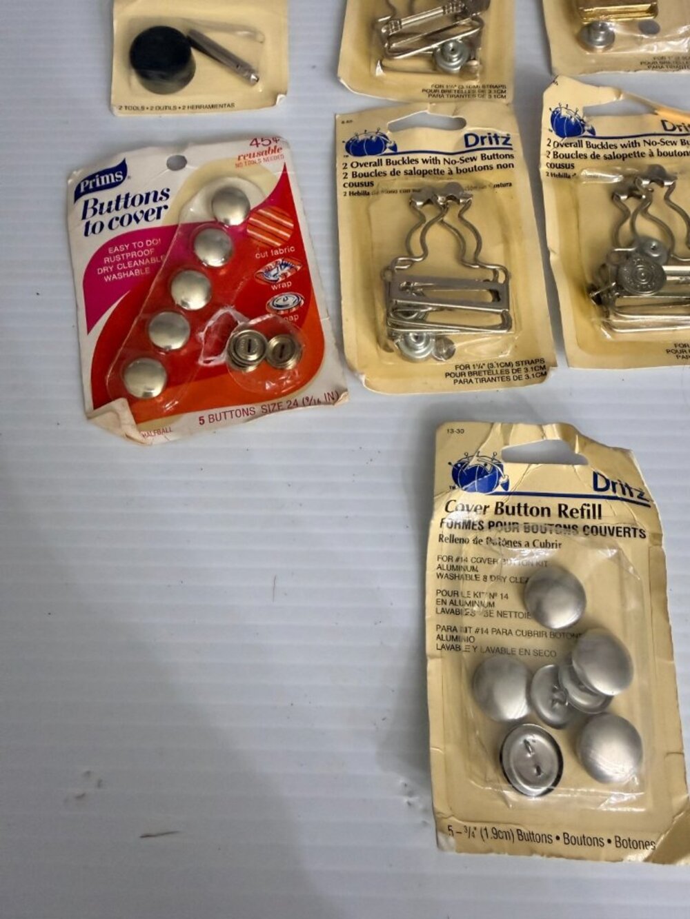 Lot of Dritz Sewing accessories Overall Buckles, Snap attacher, cover button - Picture 5 of 6